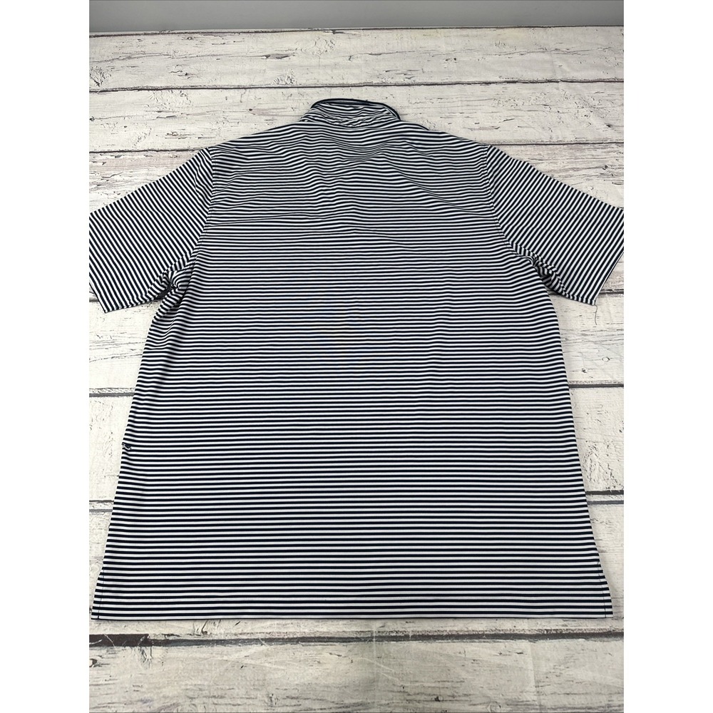 Vineyard Vines Shirt Mens Extra Large Blue and White Striped Polo Performance - Picture 9 of 9